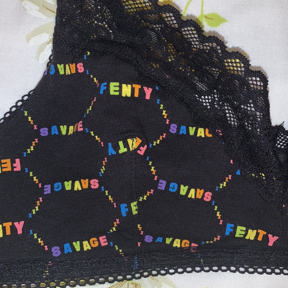 Rainbow Savage X Fenty bralette